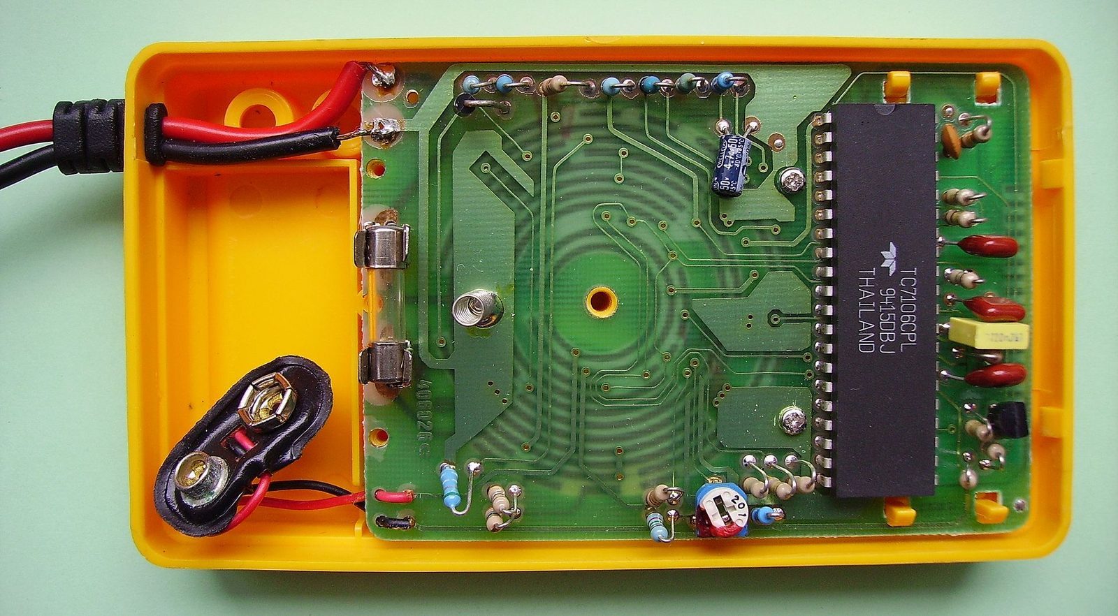 Close-up of a printed circuit board used as AffixIO Claim Desk visual